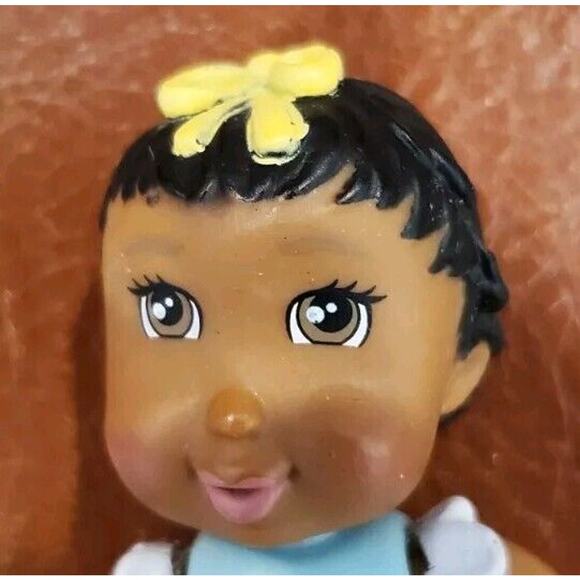 LCB Learning Curve Dollhouse Baby Girl Bottle Replacement Toy Blue White Rare - Picture 6 of 11